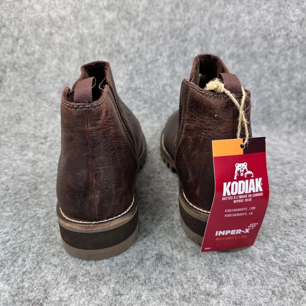 Kodiak Peyto Chelsea Boots Womens 11 Brown Leather Waterproof Imper-X New